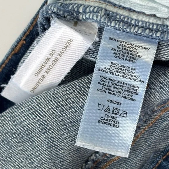 LOFT Tassel Hem Embroidered Boho Modern Skinny Ankle Jeans Size 27 / 4 - Picture 12 of 14